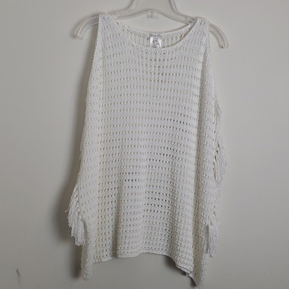 Minnie Rose Tops - Minnie Rose white crochet top Size XS/S Boho Beachy Bohemian